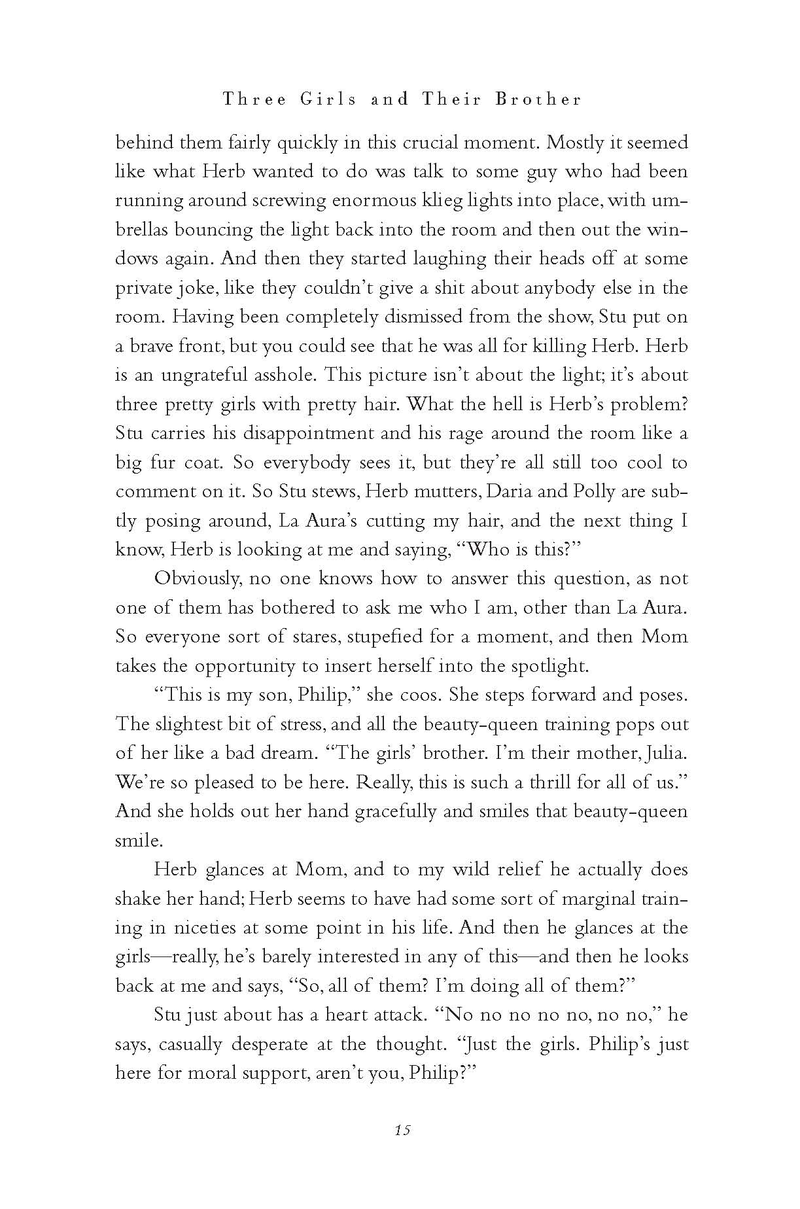Illustration for article titled THREE GIRLS AND THEIR BROTHER by Theresa Rebeck